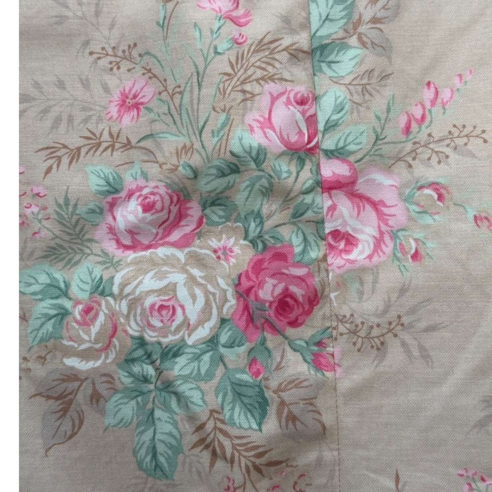 Lauren Ralph Lauren Floral Blazer Jacket Womens 12 Tan Pink Stretch Cottagecore - Picture 10 of 11
